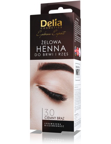 Henna do brwi i rzęs - żelowa DELIA COSMETICS