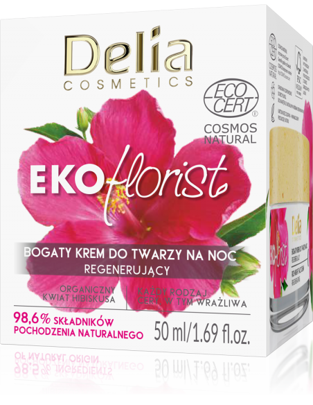 Bogaty krem do twarzy na noc regenerujący EKOflorist