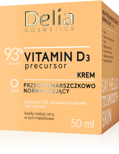 Przeciwzmarszczkowy krem normalizujący na dzień Vitamin D3 Precursor, 50ml