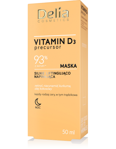 Silnie liftingująca maska napinająca Vitamin D3 Precursor, 50ml