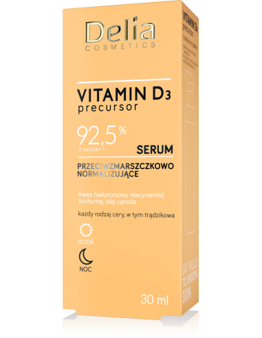 Przeciwzmarszczkowe serum normalizujące Vitamin D3 Precursor, 30ml