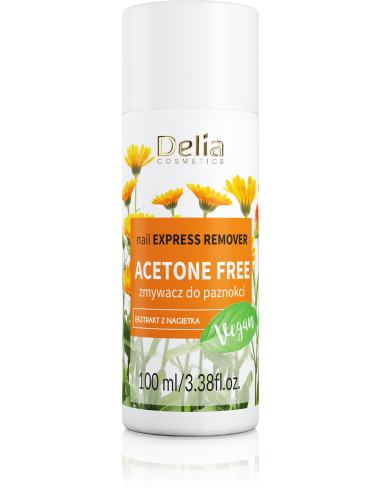 Nail polish express remover acetone free, 100 ml