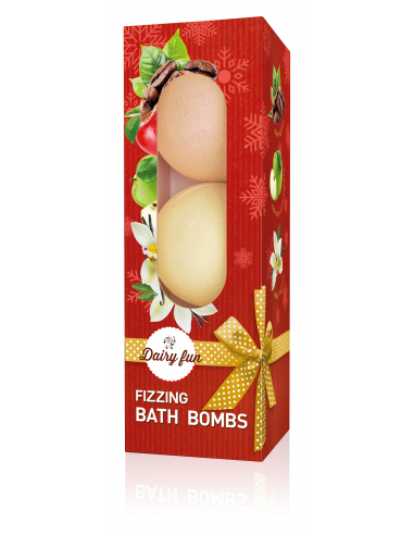 Fizzing Xmas bath bombs – caramel apple,  coffee, vanilla, 3 x100 g