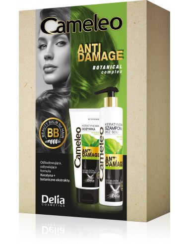 Zestaw Cameleo Anti Damage - szampon 250 ml i odżywka do włosów zniszczonych 200 ml