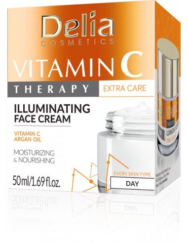 Illuminating face cream with C vitamin, 50 ml