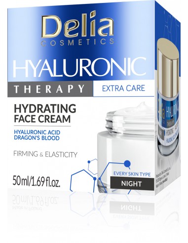 Hydrating face cream with hyaluronic acid, 50 ml