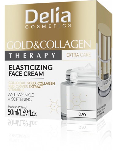 Elasticizing day cream with gold & collagen, 50 ml