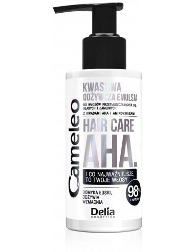 Odżywcza emulsja kwasowa do włosów słabych i łamliwych Cameleo Hair Care AHA, 150ml