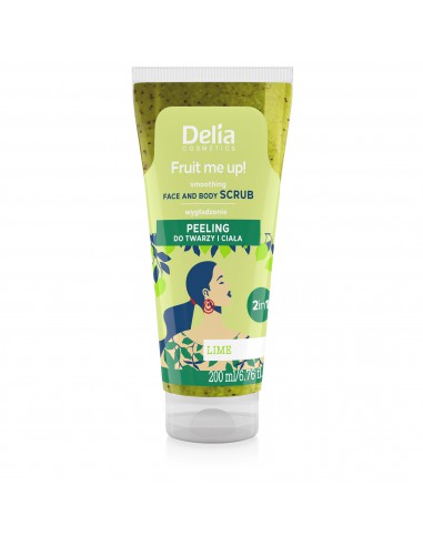 Face and body scrub 2in1 lime scented, 200 ml