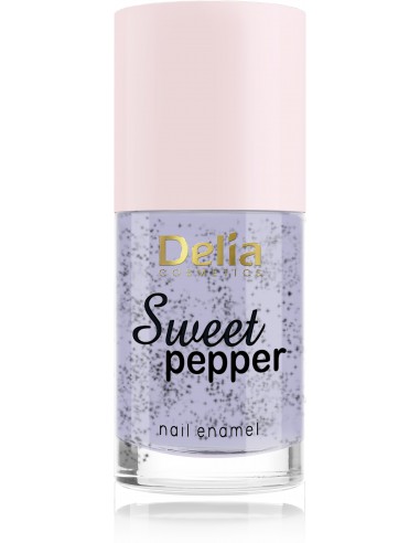 Sweet Pepper nail polish limited edition with black particles, 11 ml