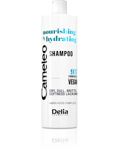 Wegański szampon nawilżająco-odżywczy z kompleksem aminokwasów, 400ml