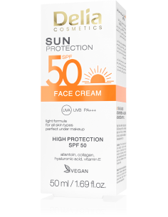 Lekki krem do twarzy SPF50...